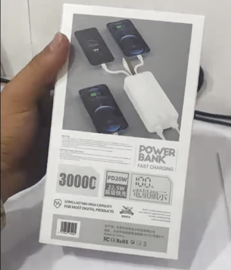 پاوربانک فست شارژ YUESE مدل K223 با ظرفیت 30000mAh