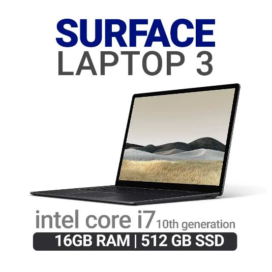 لپتاپ ماکروسافت سرفیس لپتاپ 3 Surface Laptop 3 15" | i7 | 16GB RAM | 512GB SSD | استوک