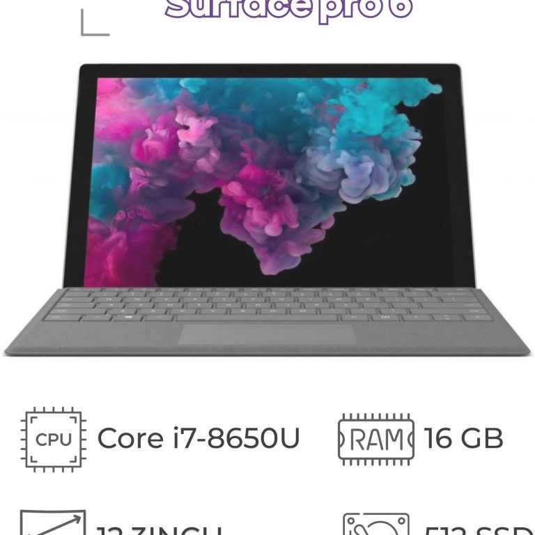 تبلت مایکروسافت سرفیس پرو 6 (استوک) Surface Pro 6 | 16GB RAM | 512GB | I7