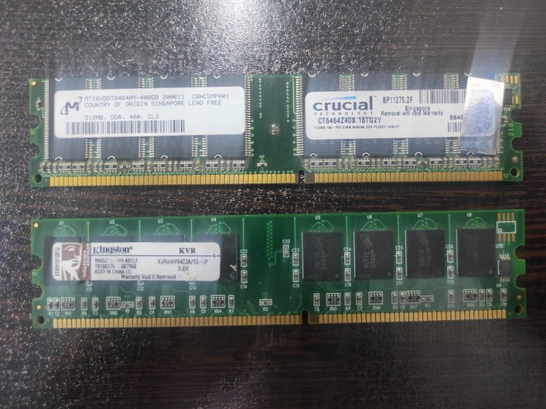 رم دسکتاپ 1 گیگابایت Kingston DDR2 مدل KVR800D2N6/1G-SP استوک