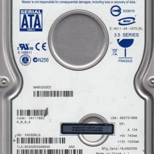 6V200E0-VA111630-Maxtor-200GB-Drive-2.jpg هارد 200 گیگ دسکتاپ مکستور اوراقی نیازمند تعمیر