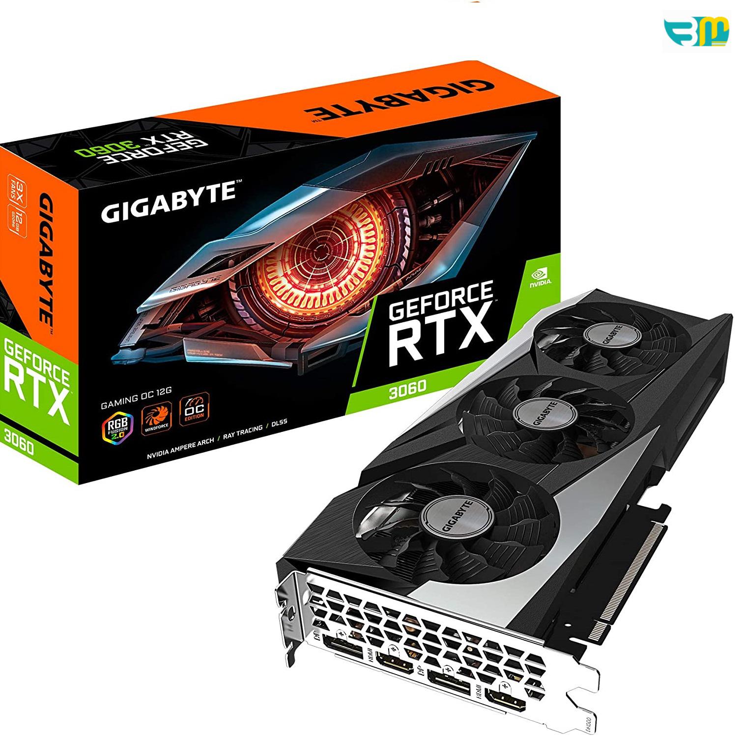 کارت گرافیک گیگابایت GIGABYTE RTX 3060 GAMING OC 12G