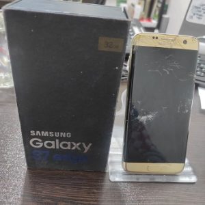 گوشی خراب سامسونگ گلکسی Galaxy S7 Edge طلایی رام 4 حافظه 32 گیگ (معیوب و خراب جهت استفاده از قطعات)