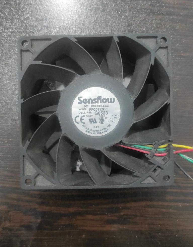 فن Sensflow FFC0912DE | جت فن 12 ولت 1.50 آمپر مدل G0523 – سایز 92×92×38