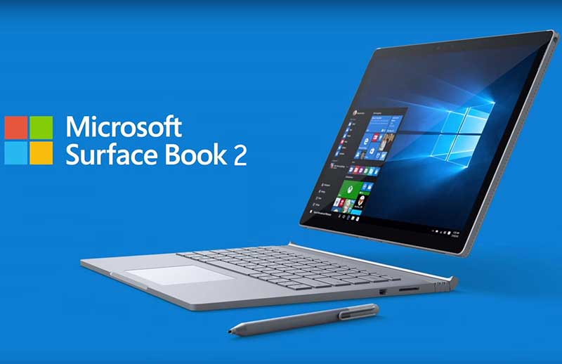 لپ تاپ 13.3 اینچی مایکروسافت بوک 2 --- Surface Book 2 با 2 گیگابایت گرافیک GTX 1050
