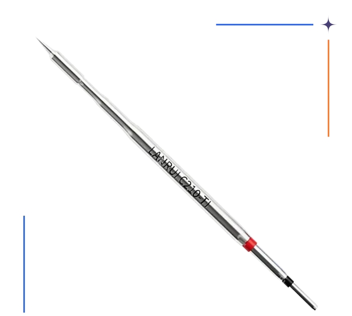 نوک هویه سر صاف LANRUI T02 C210-TI