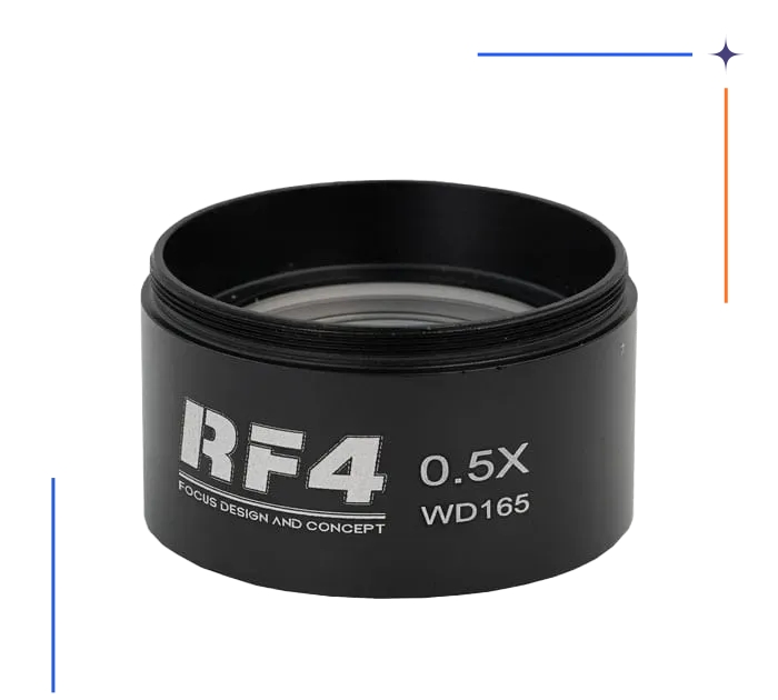 لنز واید لوپ RF4 WD165 0.5X