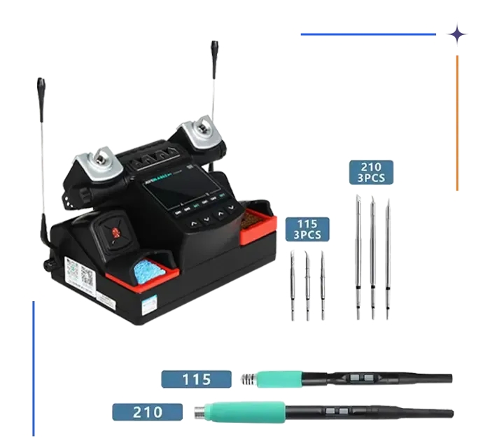 هویه دو قلو دو دسته 6 نوک AIFEN A902 PRO C115/C210