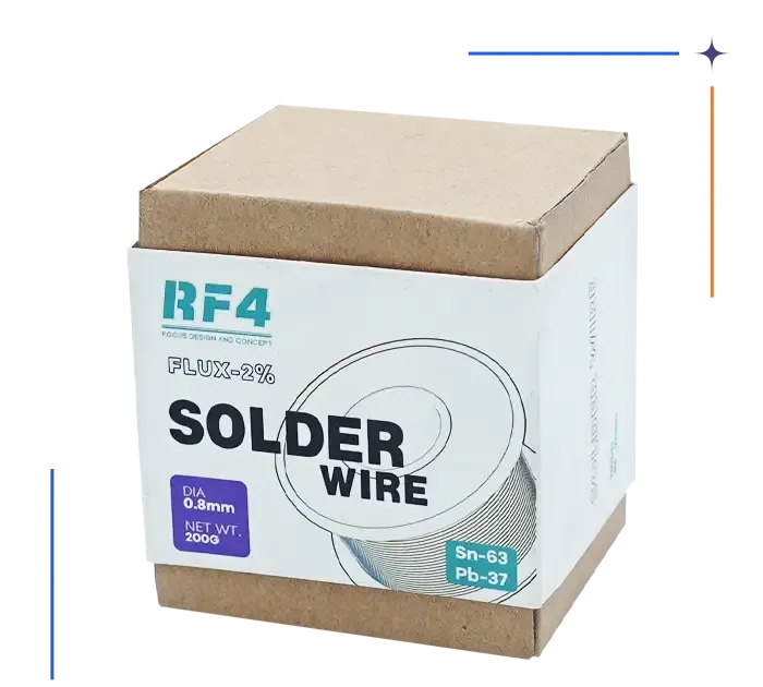سیم لحیم RF4 RF-208D 0.8mm 200GR