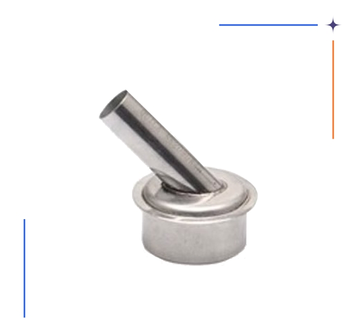 نازل هیتر سر کج QUICK 6MM