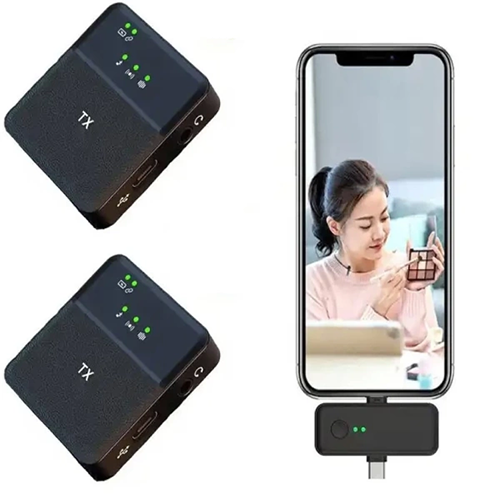 میکروفن یقه ای وایرلس دار مدل SX31 دو کاربره - Image 2